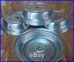 112 ea Used Vollrath Plate Covers 62315 Stainless Steel Catering Buffet plates