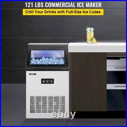 120LBS/24H Commercial Restaurants Ice Maker Machine Freestanding Undercounter