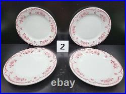 12 Pc Shenango Chardon Rose Red Plates Cups Vintage Diner Restaurant Ware Lot