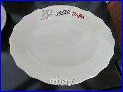 12-pc Set Vintage Pizza Papa Restaurant Ware Jackson China Plates/cups/saucers