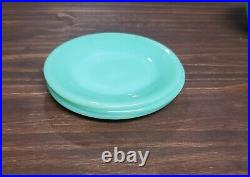 14 Pcs. Fire-king Jadeite/ Restaurant Ware Bowls And Plates