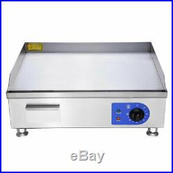 1500W Commercial Thermomate Electric Griddle Grill BBQ Plate Countertop 24