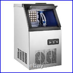 150LB/24H Built-In Commercial Ice Maker Undercounter Restaurant Ice Cube Machine