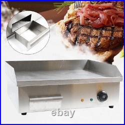 1600W Commercial Electric Countertop Griddle Grill BBQ Flat Plate Top Restaurant