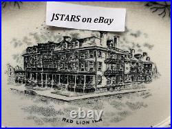 1890s 1900s RED LION INN HOTEL RESTAURANT WARE BOWL, STOCKBRIDGE, MA, ANTIQUE