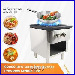 18 Commercial Natural And Propane Gas Range Stove Heavy Duty Burner 90000 BTU