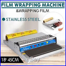 18 Food Tray Film Wrapper Wrapping Machine WithFilm Sealer Seal Teflon Plate