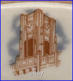 1930s ERIE, PA, BOSTON STORE CLOCK TOWER RESTAURANT WARE DINNER PLATE