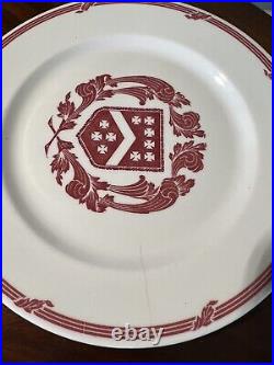 1960's Syracuse China Restaurant Ware Two Decorative Plates Antique GUC Rare