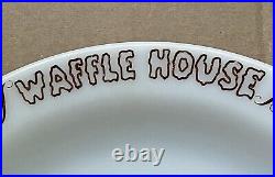 1970s WAFFLE HOUSE SCARY SPOOKY FIRE KING RESTAURANT WARE PLATE, 8-7/8, VINTAGE