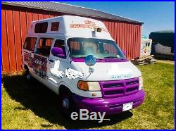 1998 Dodge, Ice cream truck, Nelson cold plate freezers, commercial music box
