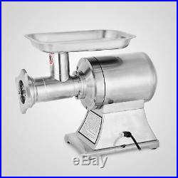 1HP Electric Commercial Mincer Meat Sauage Grinder With5 plates 250kg/h Stuffer