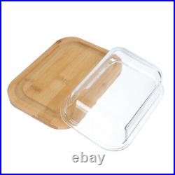 1Pc Bamboo Butter Plate Kitchen Supply for Hotel Kitchen Restaurant