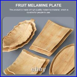 1Pc Kitchen Supply Melamine Plate Serving Plate Food Holder for Restaurant Hotel