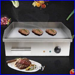 1.6KW Commercial Electric Griddle Cooktop Flat Top Plate Restaurant Grill BBQ