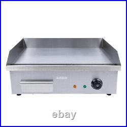 1.6KW Commercial Electric Griddle Cooktop Flat Top Plate Restaurant Grill BBQ US