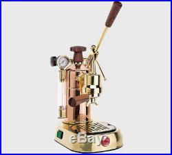 2018 La Pavoni Professional Prg Copper/gold Plated Espresso Machine Italy