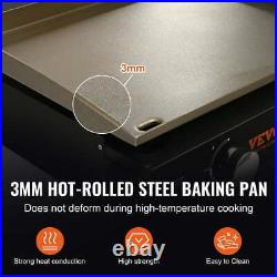 22.4 Countertop Commercial Gas Griddle Flat Top Grill Hot Plate Restaurant