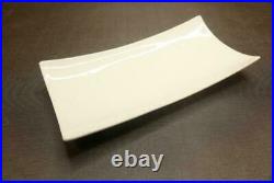 (23) Arcoroc Variations Extra Strong Porcelain Rectangular Plate 10-1/4 White