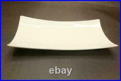 (23) Arcoroc Variations Extra Strong Porcelain Rectangular Plate 10-1/4 White