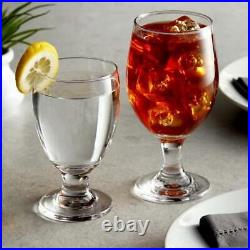 24 CASE 10.5 Oz Restaurant Clear Glass Stemmed Tea Water Beverage Goblet