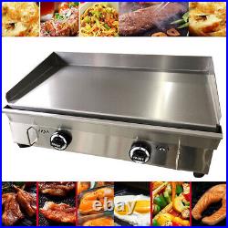 29 Countertop Flat Top Griddle LP Gas Commercial Restaurant Grill Hot Plate