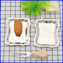 2 pcs Snack Dish Rectangle Party Supplies Tableware for Restaurant Wedding Hotel