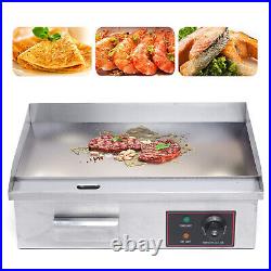3000W 22 Restaurant Home Electric Griddle Flat Top Grill BBQ Countertop Plate