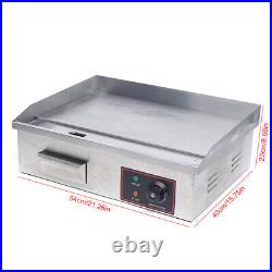 3000W 22 Restaurant Home Electric Griddle Flat Top Grill BBQ Countertop Plate