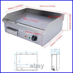 3000W Commercial Electric Countertop Griddle Grill BBQ Flat Plate Top Restaurant
