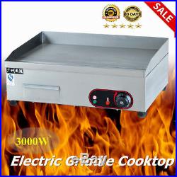 3000W Commercial Thermomate Electric Griddle Grill BBQ Plate Countertop