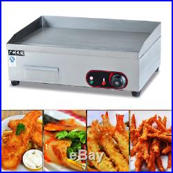 3000W Electric Heating Griddle Countertop Commercial Flat Top Grill BBQ Plate