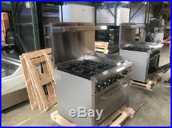 36 Hot Plate Stove Top Oven Range & Griddle Commercial Kitchen NSF Cooler Depot