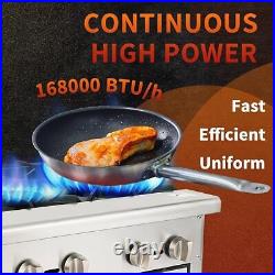 36 Natural Gas Range Stove Hot Plate For Cooking Countertop 6 Burner Restaurant