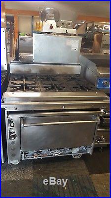 36 Oven Range 6 Burner Hot Plate Stove Commercial Kitchen Restaurant NSF NEW
