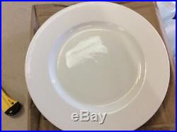 36 x White Wide Rimmed Plate 12 Plates Professional Hotelware BS4034 Joblot