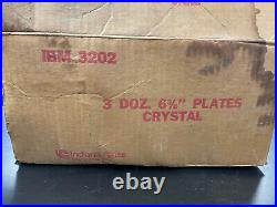 39 Vintage 1984 Indiana Glass 6-3/8 Commercial Crystal Dessert Plates