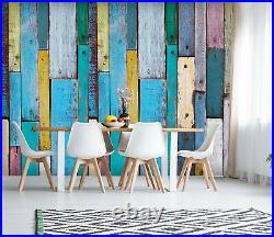 3D Restaurant Colored Plates 736NA Wallpaper Wall Murals Removable Wallpaper Fay