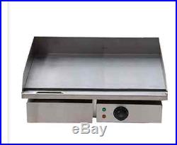 3KW 55CM Electric Griddle Grill Hot Plate Stainless Steel Commercial BBQ Grill J