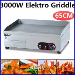 3KW Commercial Electric Thermomate Countertop Grill Griddle Cooktop Hot Plate