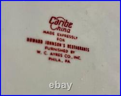 3 Caribe China Restaurant Ware Howard Johnson 9 1/2 Grill Plates