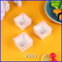 3pcs Bowls Delicate Plates Supplies for Home Restaurant Kitchen