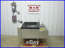 40 x 32 Stainless Steel Bar Island Ice Well Bin 8 Circuit Cold Plate Hand Sink