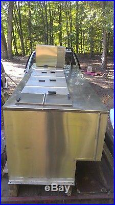 45TF ice cream truck cold Plate Freezer 3 compartment 93Lx36Wx36H
