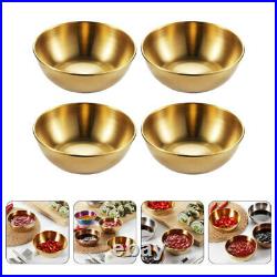 4Pcs Appetizer Plates Seasoning Bowl Kitchen Supply for Restaurant Home