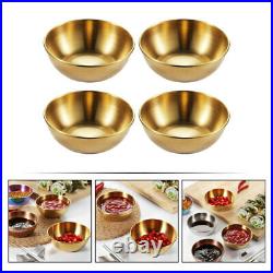 4Pcs Appetizer Plates Seasoning Bowl Kitchen Supply for Restaurant Home