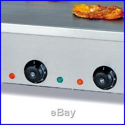4.4KW Commercial Electric Grill Griddle Temperature Control BBQ Teppanyaki Plate