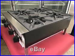 4 Burner Countertop Hot Plate Stove Top Gas Jade Range JHP-424 #8757 Commercial