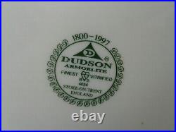 4 DUDSON FINEST VITRIFIED 8.25 PLATEs GREEN BORDER 1800-1997 4034 ENGLAND R11/1
