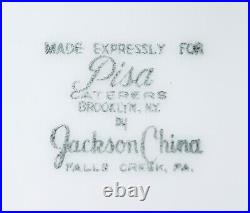 4 VTG PISA CATERERS Brooklyn NY By Jackson China Restaurant Ware Salad Plate Set
